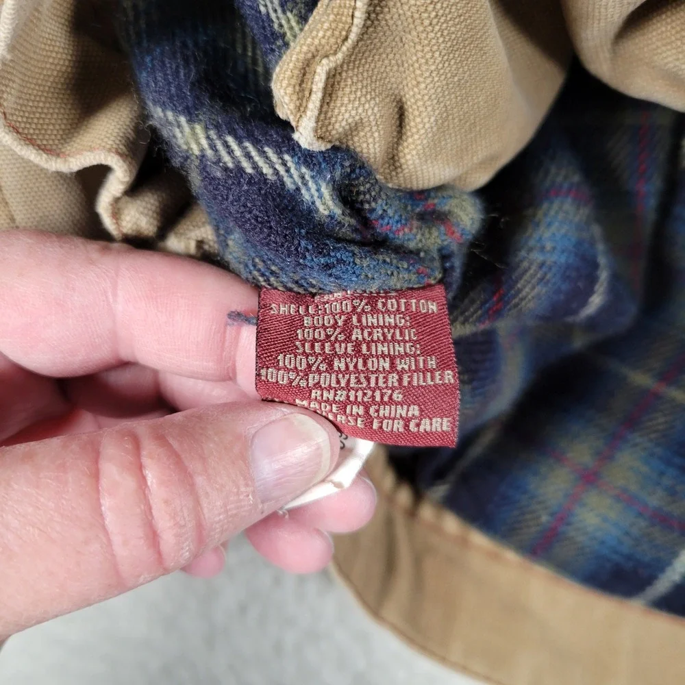 Dri Duck Work Jacket Mens Size L Brown Distressed Canvas Farm Supply Barn Coat - Picture 7 of 15
